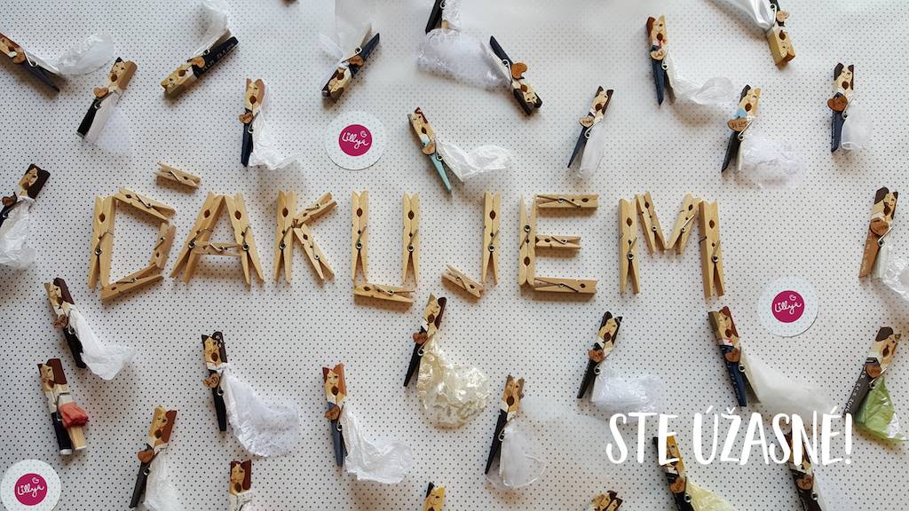 Ďakujem, ste úžasné!